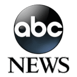 ABC News logo with a black circular background and white lowercase "abc" text.