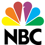 NBC logo with colorful peacock feathers in orange, red, purple, blue, green, and yellow.