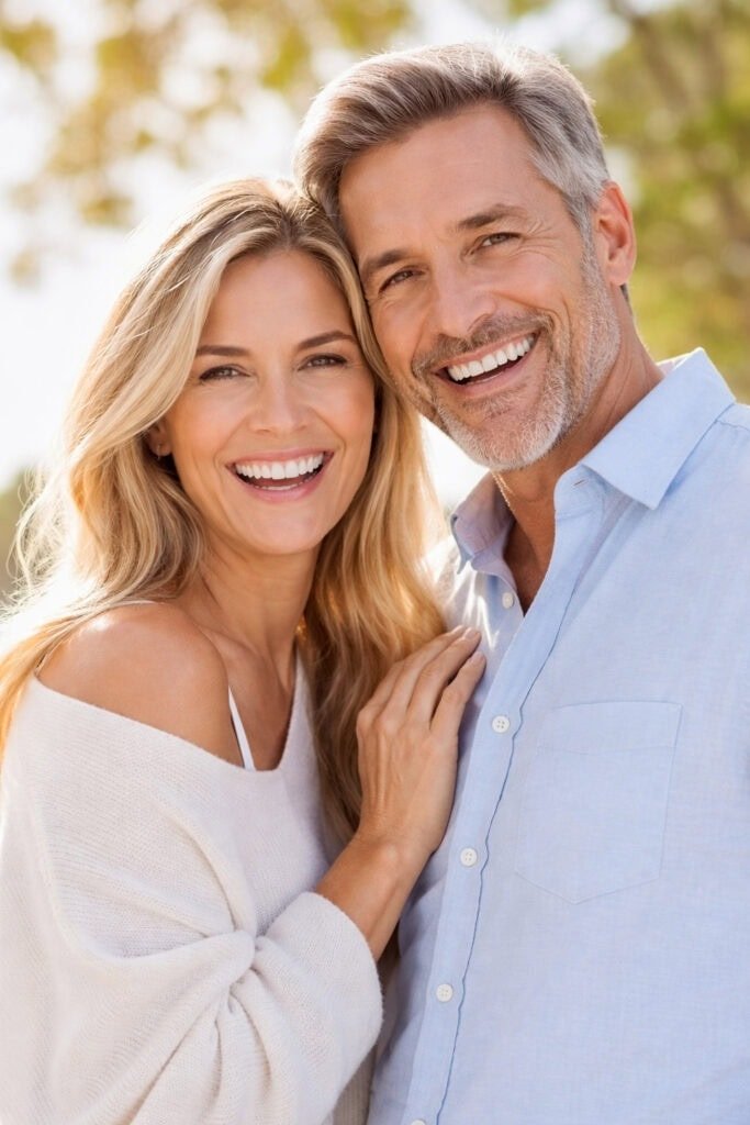 Hormone balancing, happy couple, ROG Medspa Houston TX
